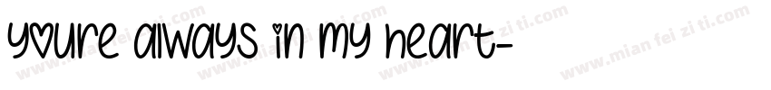 Youre always in my heart字体转换